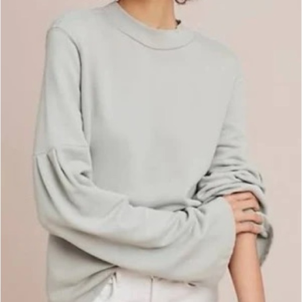 Stateside bell sleeved sweatshirt with mock neck